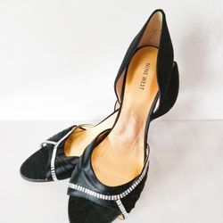 Nine West Open Toe High Heel Elegant Dress Shoes, Size 11