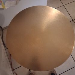 Adjustable Brass Side Table