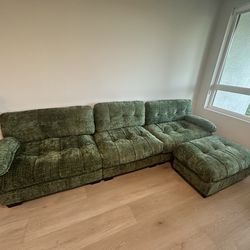 New Sofa 126” Forest Green