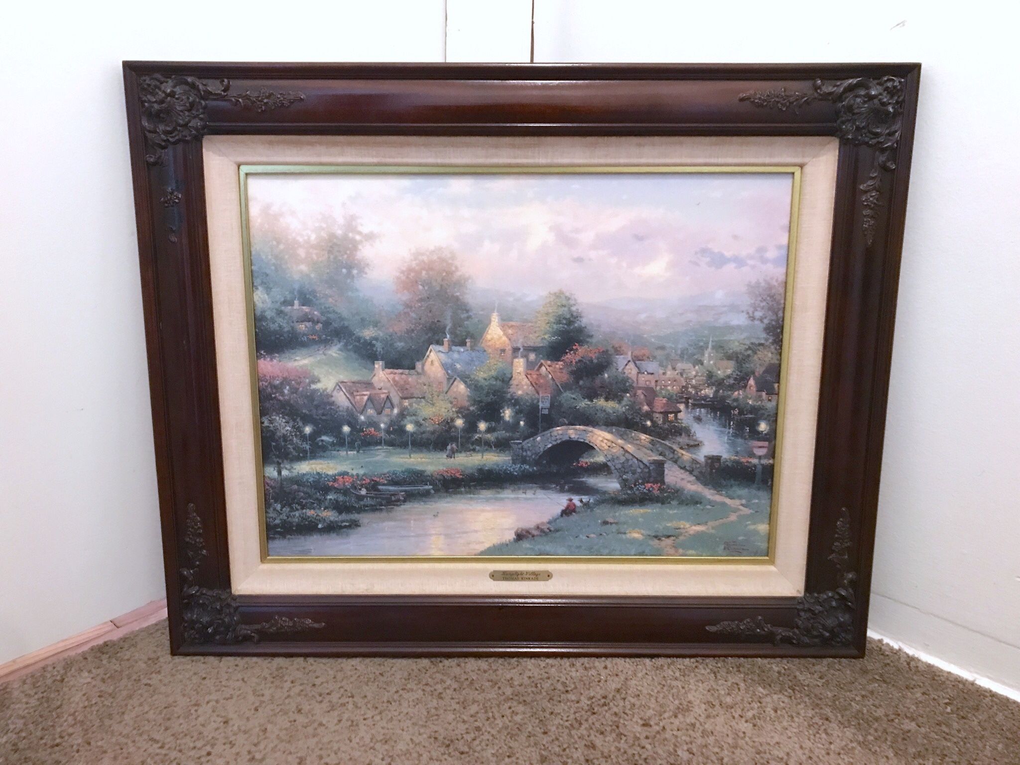 Thomas Kinkade Painting Lamplight Village Lamplight Lane IV