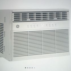 New GE 8000 BTU smart window air conditioner with heat pump and inverter for rooms up to 350 ft.² compact air-conditioning unit with heat Wi-Fi Alexa