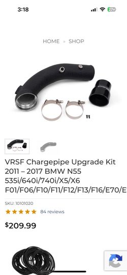 VRSF CHARGEPIPE UPGRADE KIT