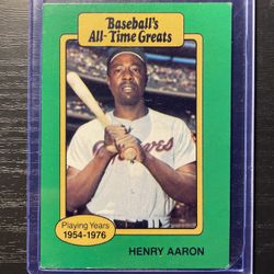 Baseball’s All-Time Greats Hank Aaron Baseball Card