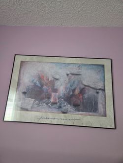 Framed Abstract Art by Laurie Fields
