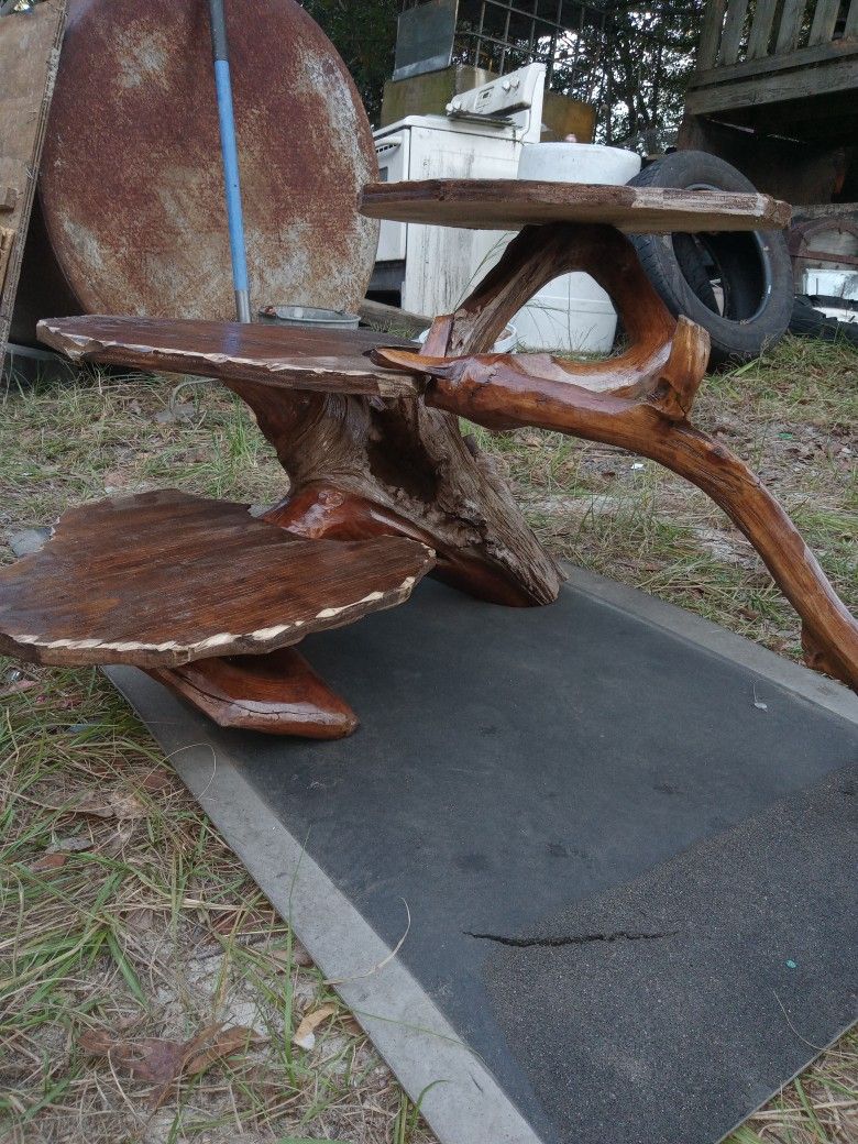 Side table 3 shelf, beautiful, one of a  Kind