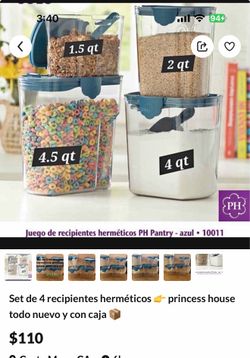 Hermoso juego de recipientes