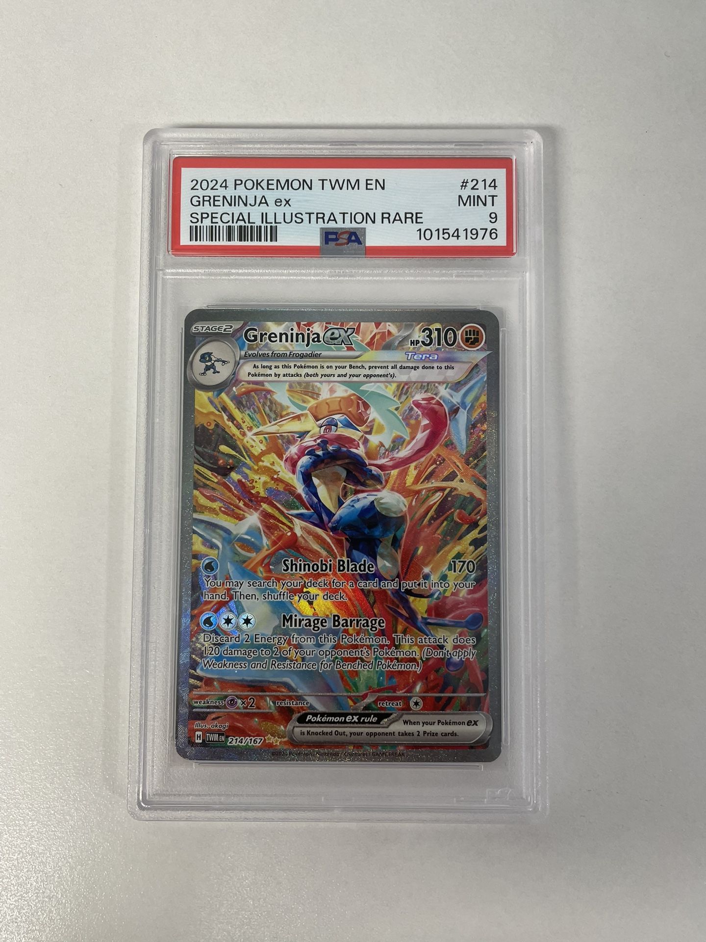 Greninja Ex PSA 9