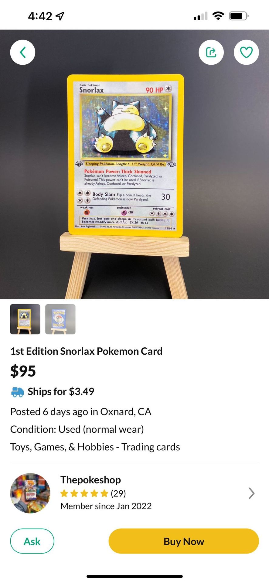 First Edition Snorlax Halo