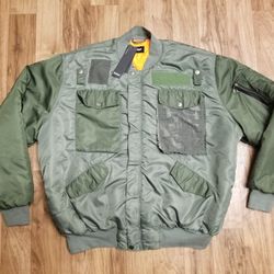 NWT $ 425.00 Hudson Jeans Echo Oversize Bomber Jacket Coat Olive
