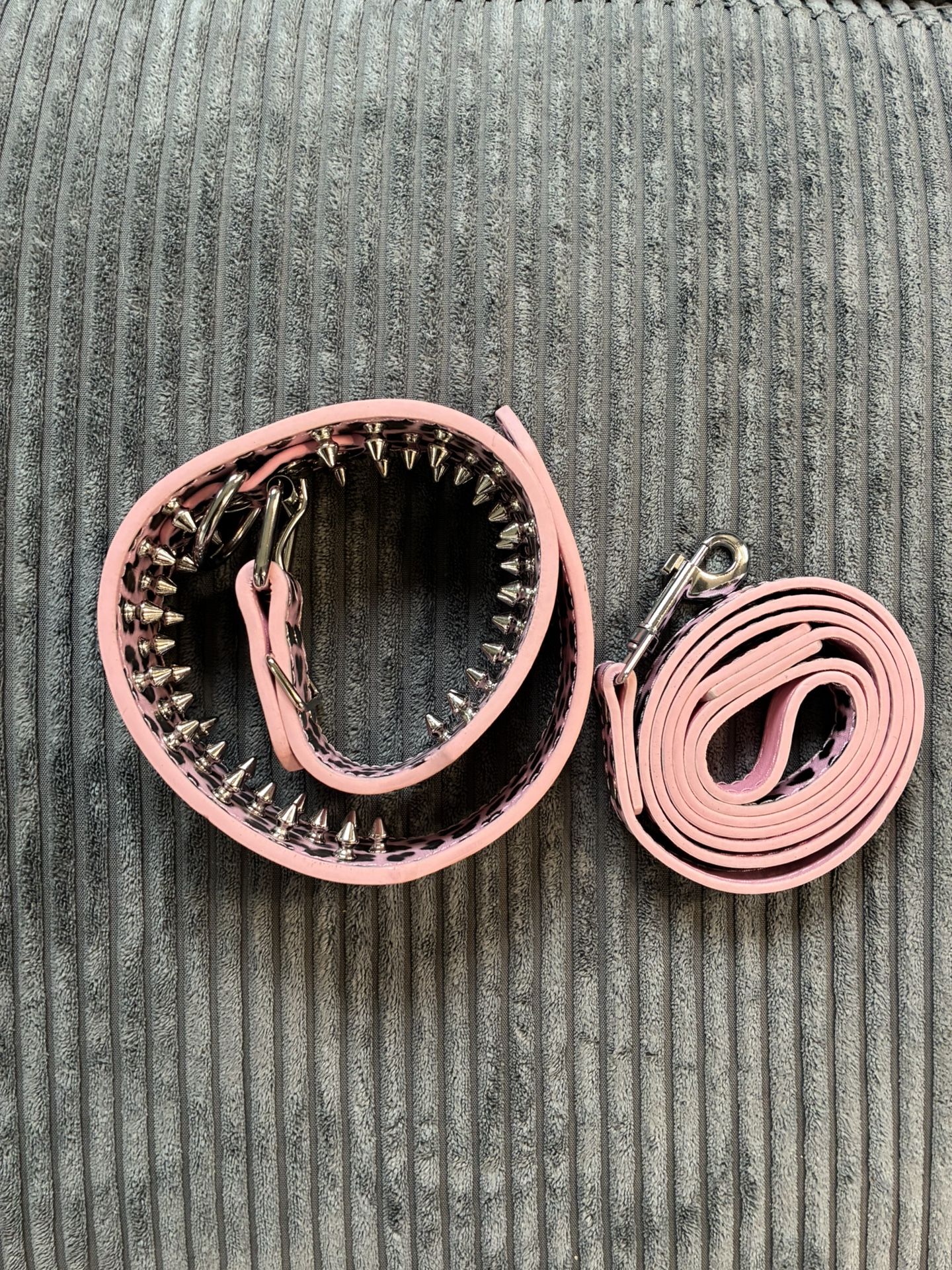 New Large Dog Collar With Leash