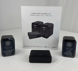 ARPHA Wire-Free 2-Camera Home Security System Kit with Local Storage HomeBase For Sale $65.00 NEW