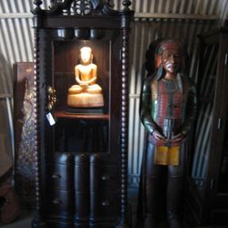 Antique Thai Prayer Cabinet Display