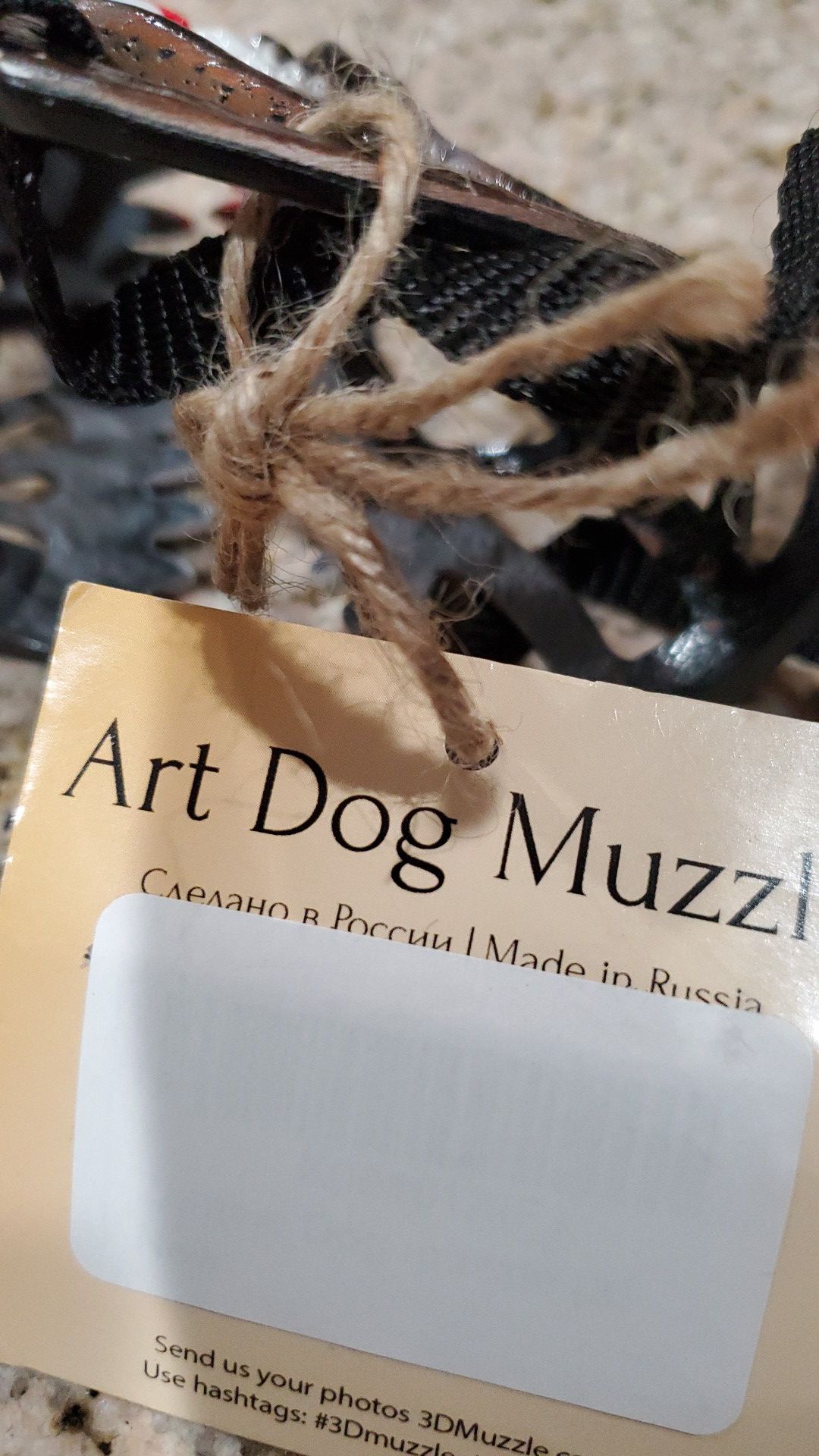 Dog Muzzle. Art dog muzzle