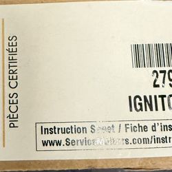 Whirlpool Dryer Ignitor OEM 279311