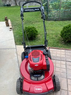Electric start toro self propelled mower