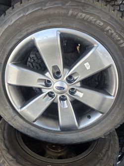 4 Wheels And Tires 20" 6 Lugs Ford F150 Gray Color