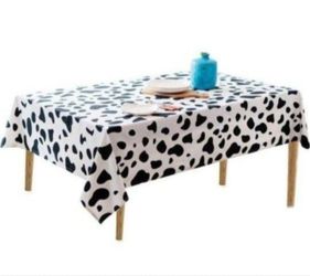 Cow Print Disposable Tablecloth