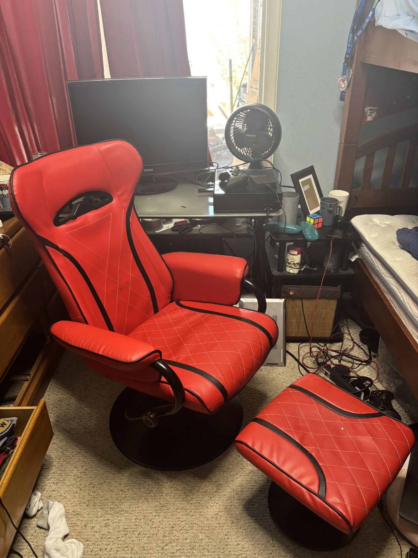 Vinsetto Reclining Chair with Ottoman
