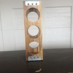 Wooden Three Bottle Wine Rack
