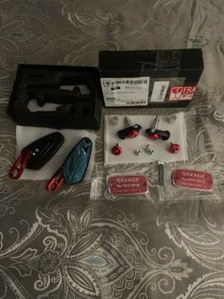 HONDA  savage SIDE MIRRORS RED/CARBON