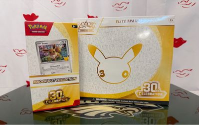 Pokemon 30th Celebration ETB and Knockout Collection