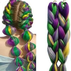 Colorful Hair Braiding 