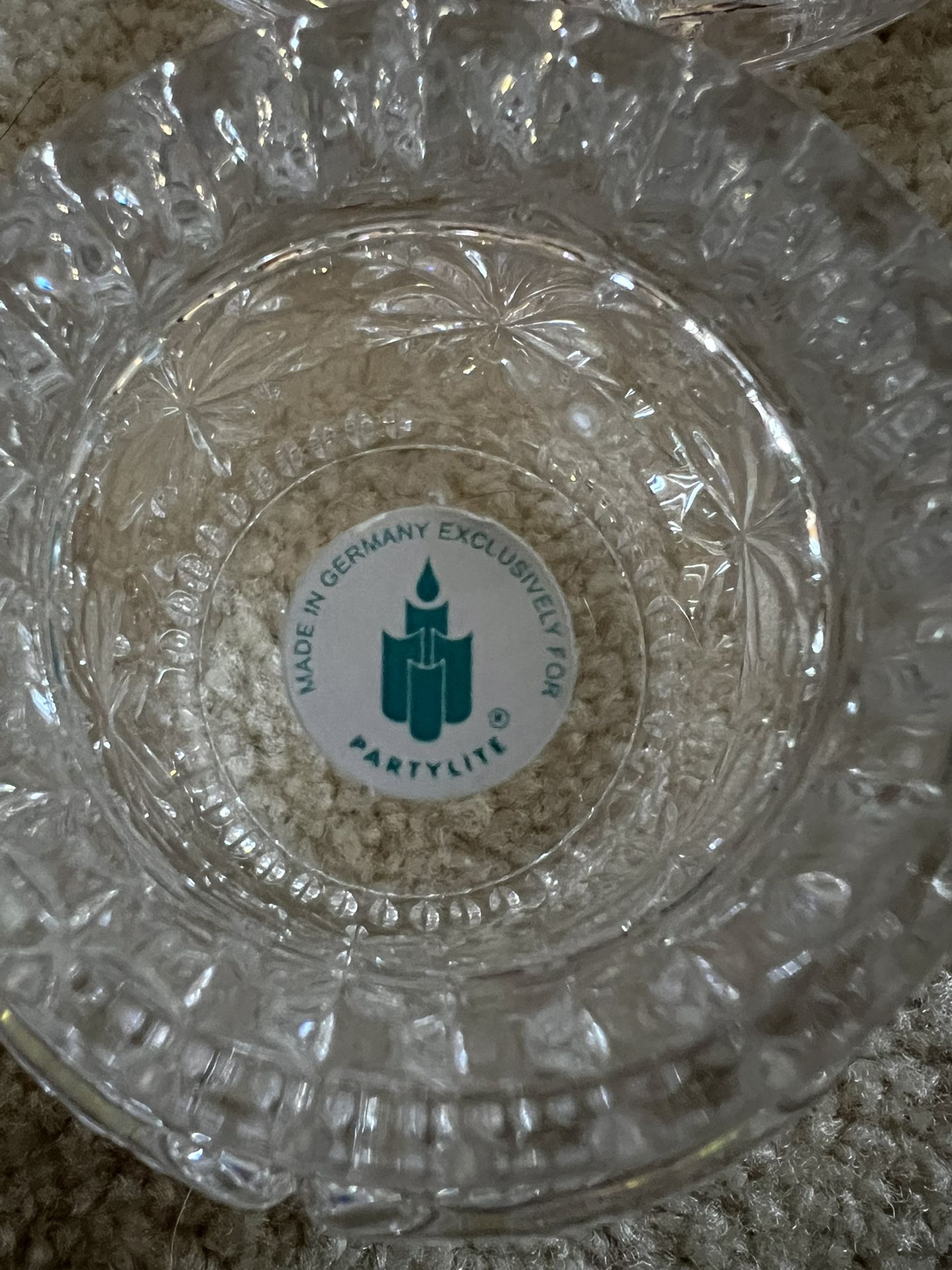 Princess House Crystal Candle Holder Set