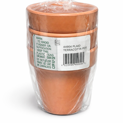 3 pc terracotta pot