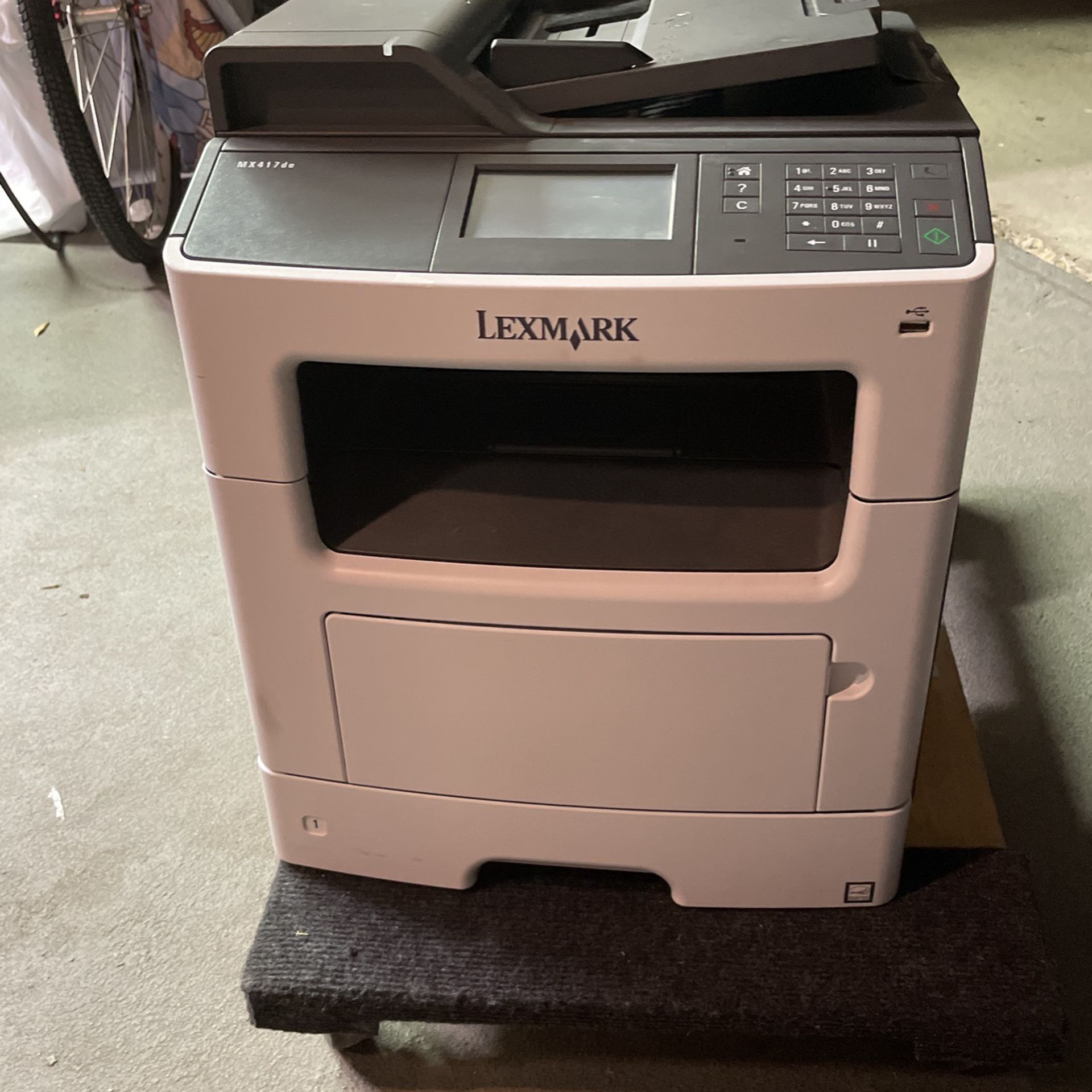 Lexmark Laser Printer-MX417de  Black And White 