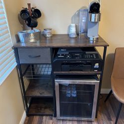 Whirlpool Mini Fridge And Cabinet