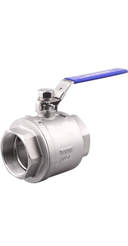 DERNORD Stainless Steel 304 Ball Valve, Full Port Heavy Duty for WOG with Locking Device (3" NPT)