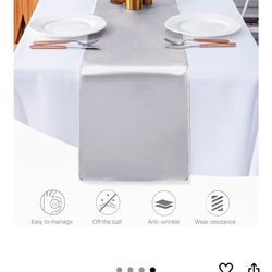 24pcs Silver Table Runners