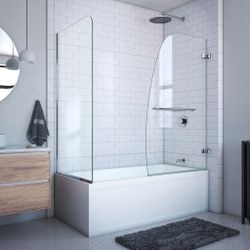 DreamLine 56"-60"  Frameless Tub Shower Glass Door