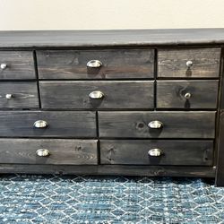 Like New Grey Summit 9 Drawer  Dresser 