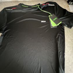 boss pull over athletic shirt