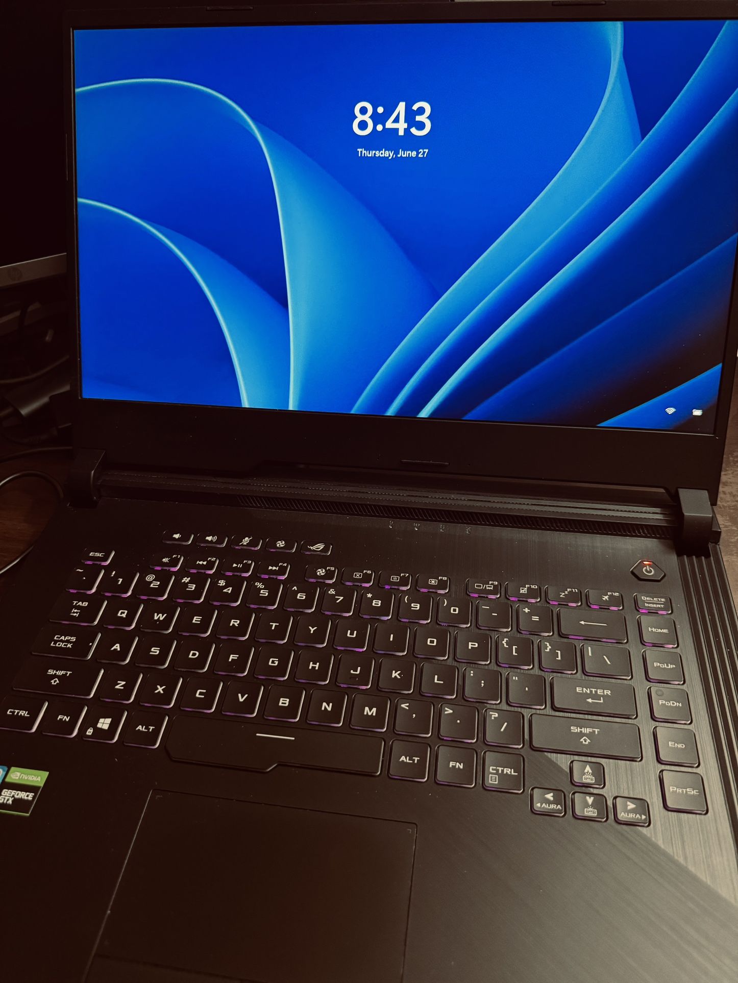 ASUS ROG STRIX G531GT ( Gaming Laptop) Windows 11 Core i7 GTX 1650