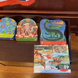 Four Puzzles Crocodile Creek And Melissa And Doug