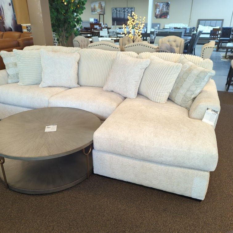White New Sectional Sofa Modern Soft