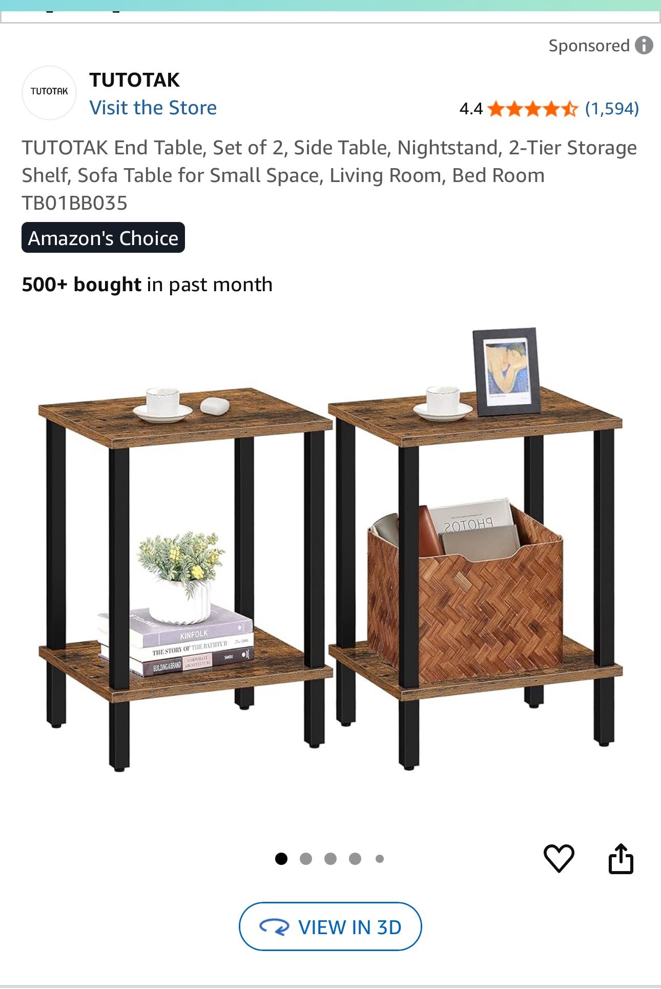 Two Brand New End Tables