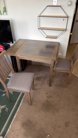Small Dining Table with 2 Chairs