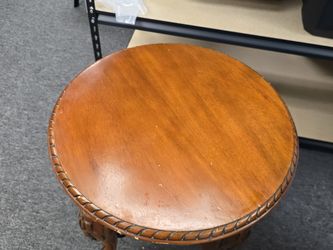 Elegant Wooden Side Table - 20" Diameter, 24" Height