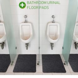 12 Pack Nonslip Urinal Mats, Bathroom Urinal Mat for Floor, Water Absorption and Breathable Commercial Splash Mats for Men Bathroom Restroom, 17. 3" x