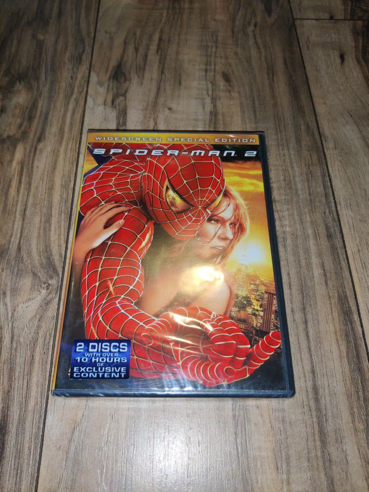 SPIDER-MAN 2 (Special Edition) (DVD 2004) 2 Discs New Factory Sealed. Packaging has some wear from age and storage. Sold as is.

