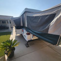 Coleman pop up trailer