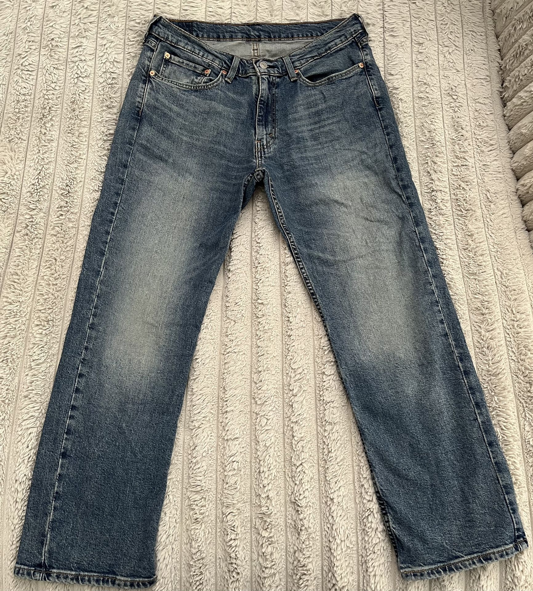 Levi’s 514 Straight Fit Jeans Men’s Size 34x30 Medium Wash Blue Denim Egypt Made