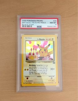 Birthday Pikachu 24 Black Star Promo 2000