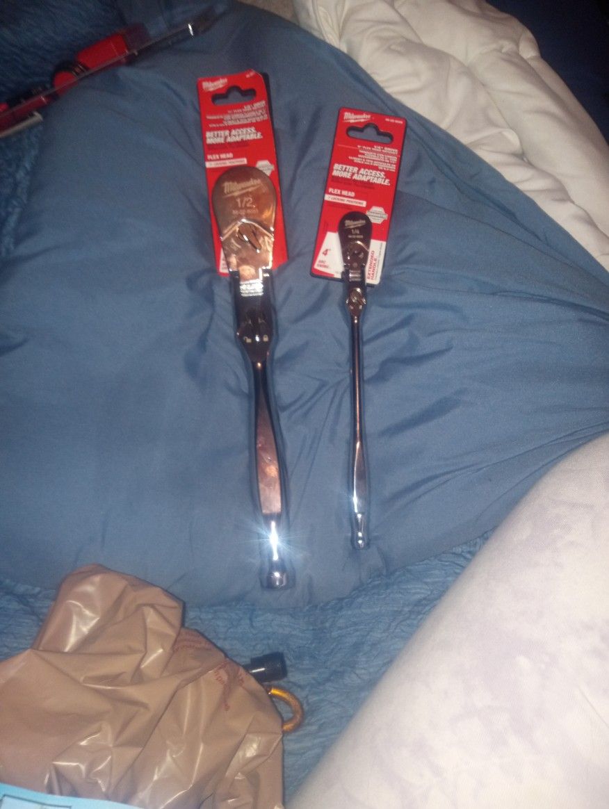Milwaukee Combo Brand New Flex head Rachettes