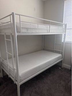 Twin Bunk Bed with one mattress