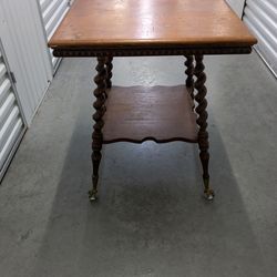 Bear Claw Barley Twist Antique Side Table