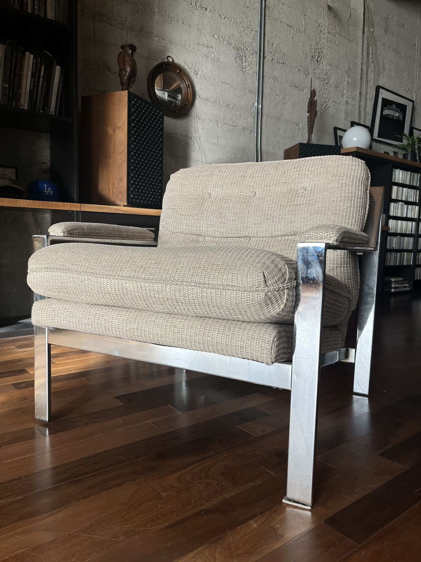 60s 70s Mid Century Chair Chrome